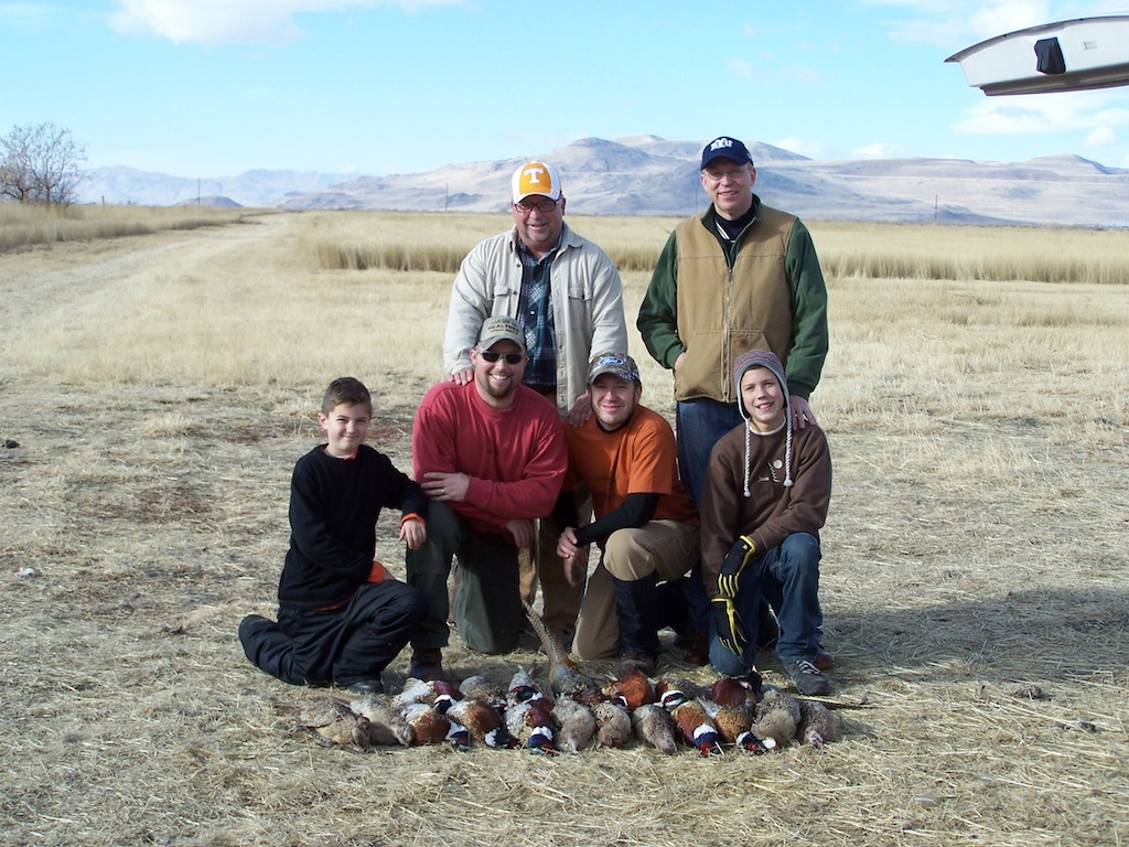 Hunters in designated area